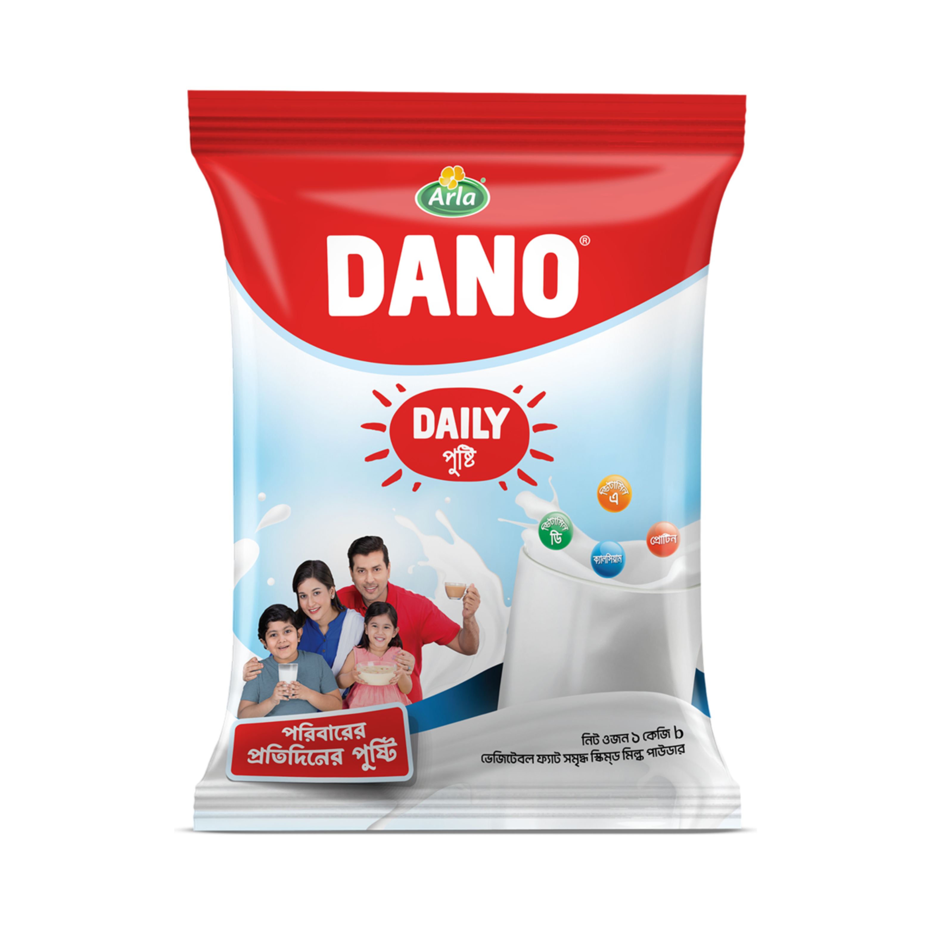 DANO DAILY PUSHTI MILK POWDER 1 KG POLY PACK