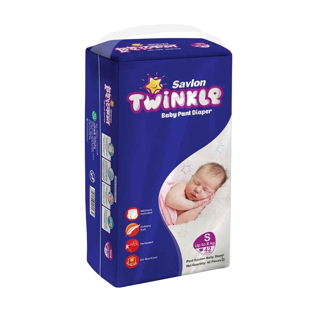SAVLON TWINKLE BABY DIAPER 24 PIECES